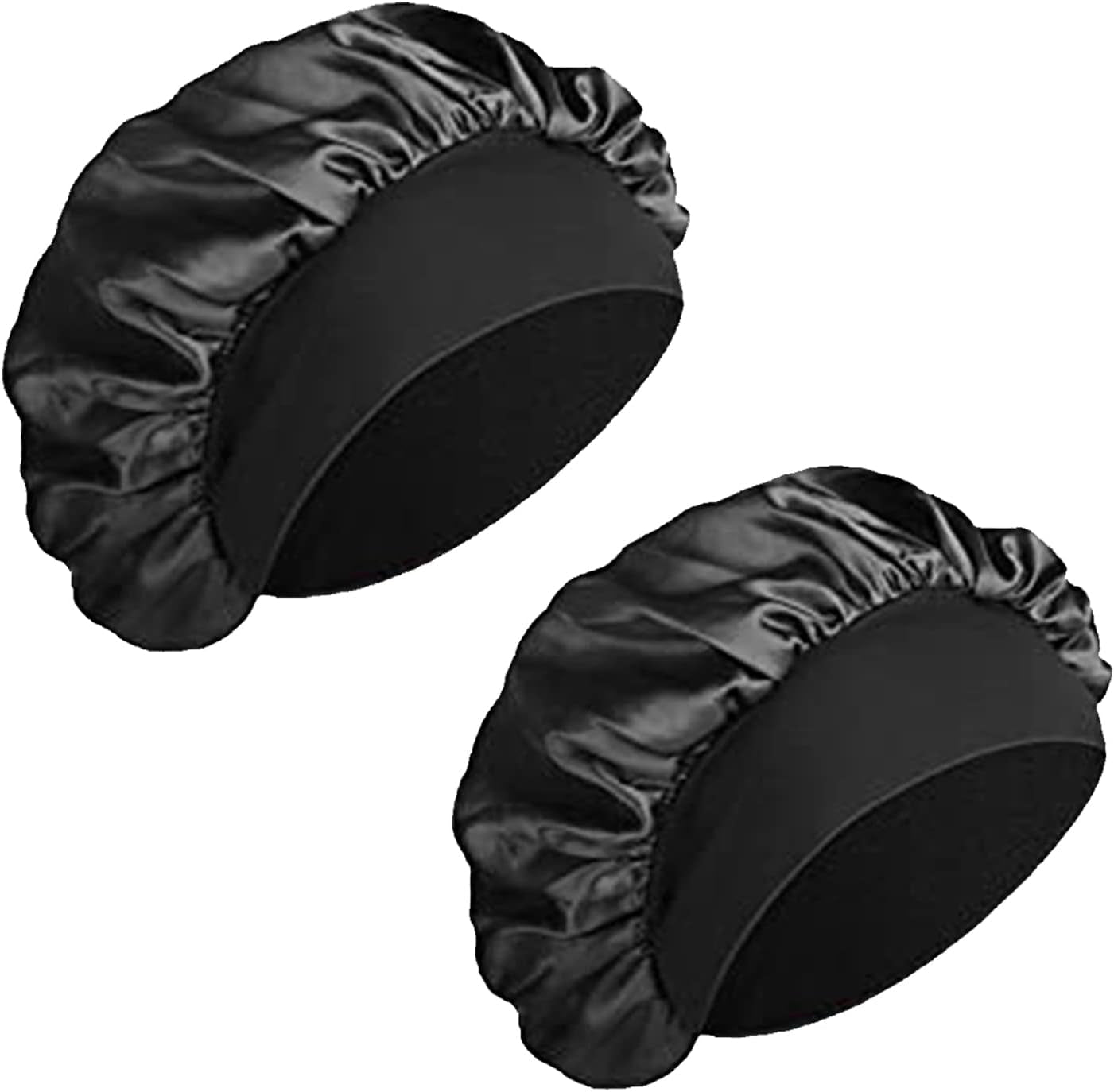 Bonnet Satin Cheveux Nuit,2 Pièces Bonnet Soie Cheveux Nuit Bonnet Cheveux Nuit Pour Femmes Cheveux Longs Cheveux Bouclés